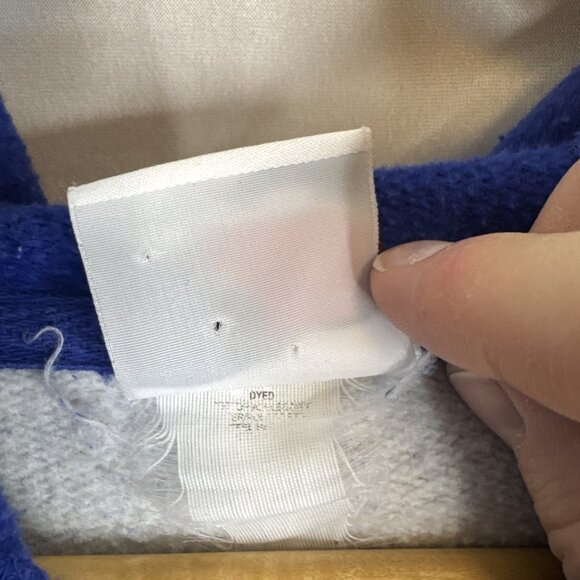 New York Mets Majestic Pullover Hoodie Blue Gray MLB Men’s L - Picture 8 of 9